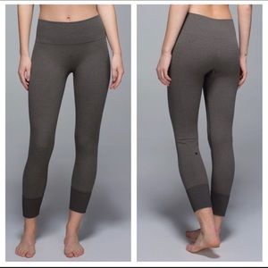 Lululemon Ebb To Street Tights Dark Green Leggings
